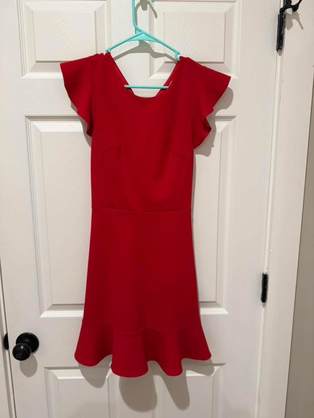 Red Ruffle Dress